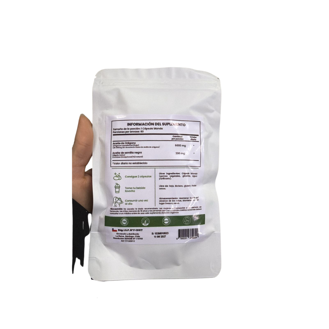Aceite De Orégano 6000 Mg 60 Cápsulas