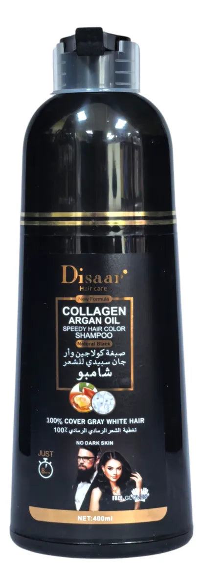 Shampoo Disaar Cubre Canas Color Negro